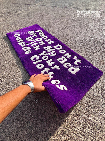 (SALE) Disclaimer Rectangle Custom Rug by Tuftplace