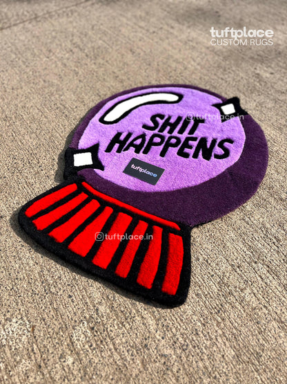 Shit Happens Custom Rug by Tuftplace