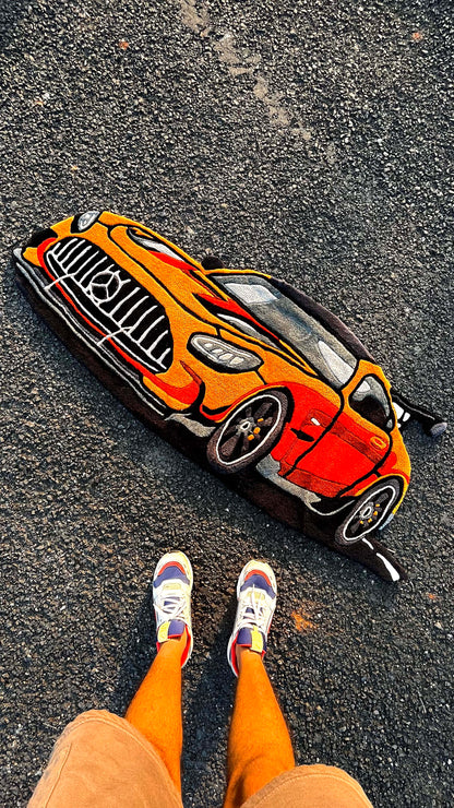 AMG Car Custom Rug by Tuftplace