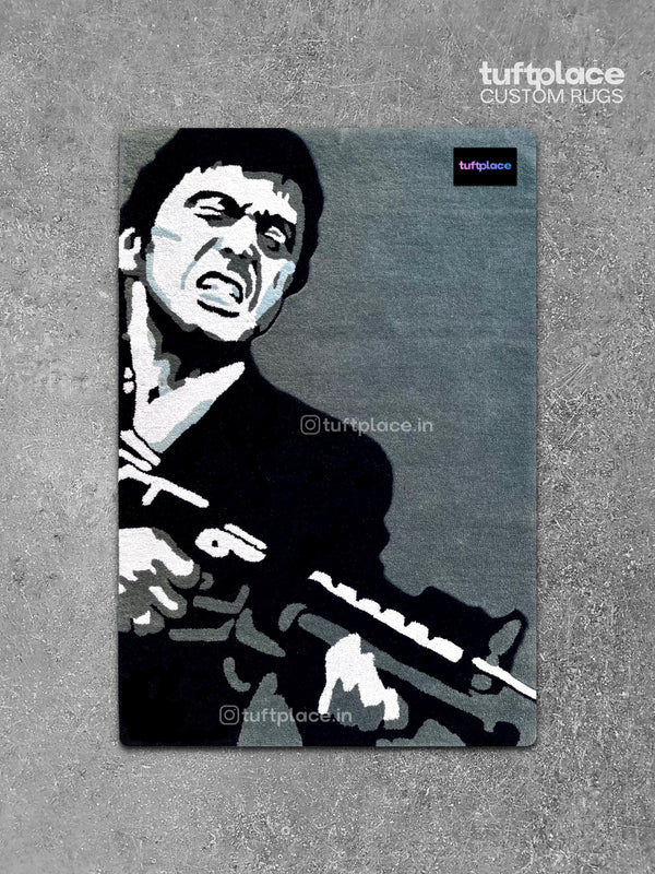 Scarface Tony Montana Custom Rug by Tuftplace – Tuftplace India