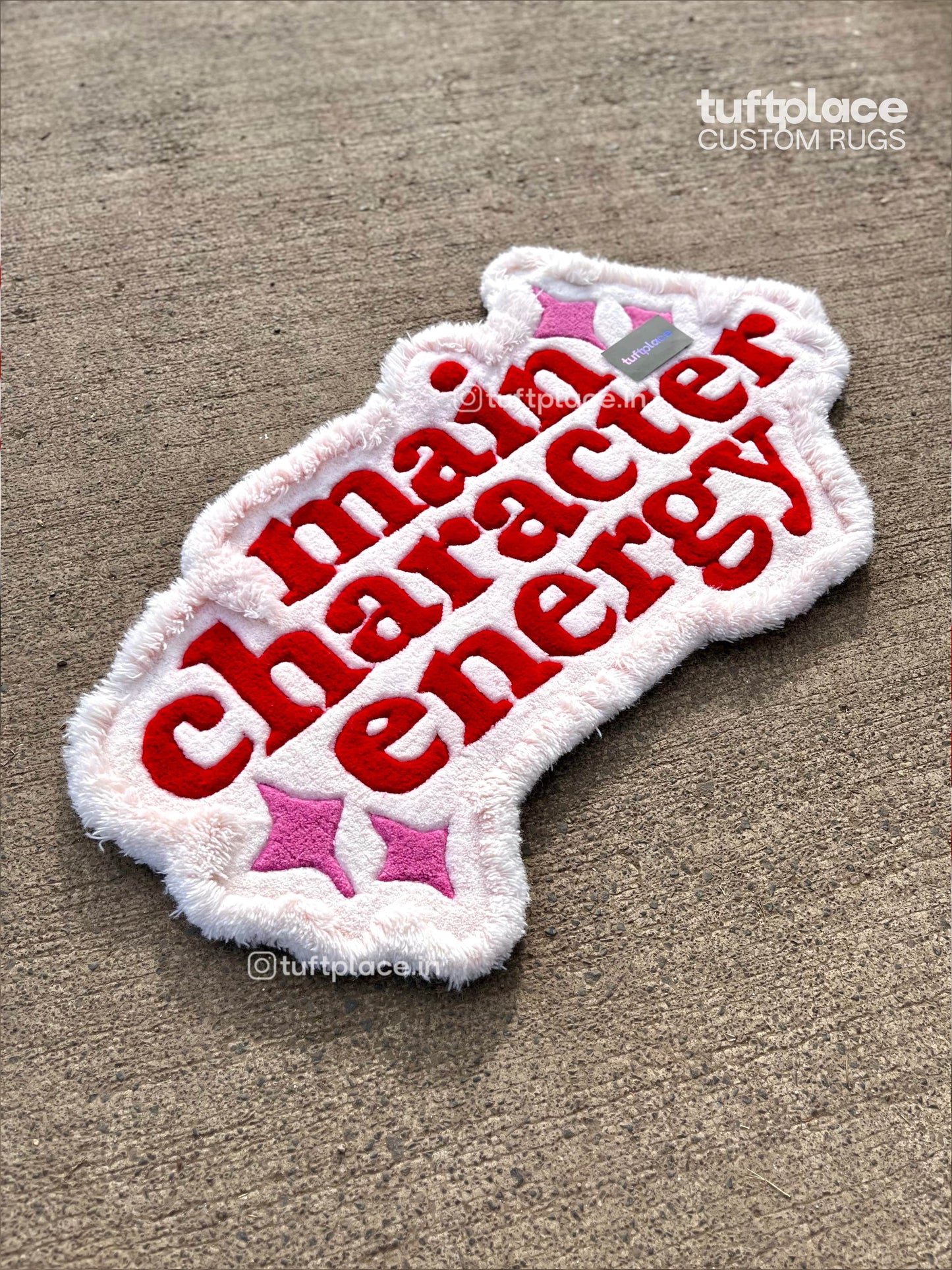 (SALE) Main Character Energy Custom Fluffy Rug by Tuftplace