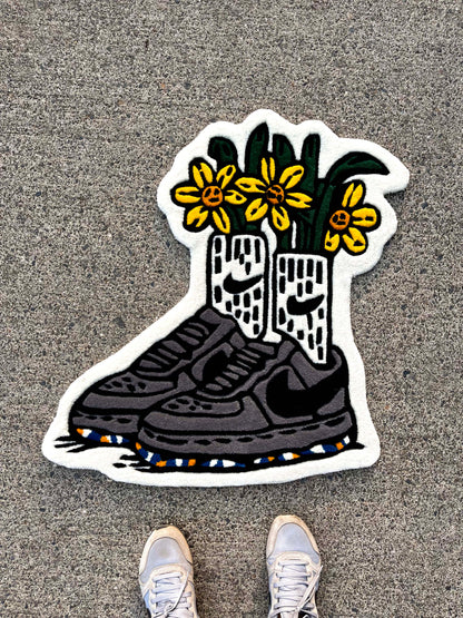 Sneaker Bouquet Custom Rug by Tuftplace