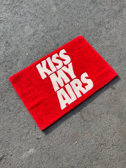 Kiss My Airs Red Custom Rug by Tuftplace