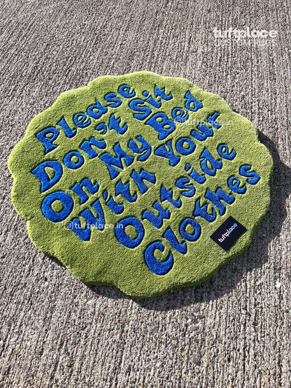 Forest Green Disclaimer Custom Rug by Tuftplace