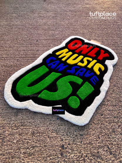 Addict of Music Custom Rug by Tuftplace