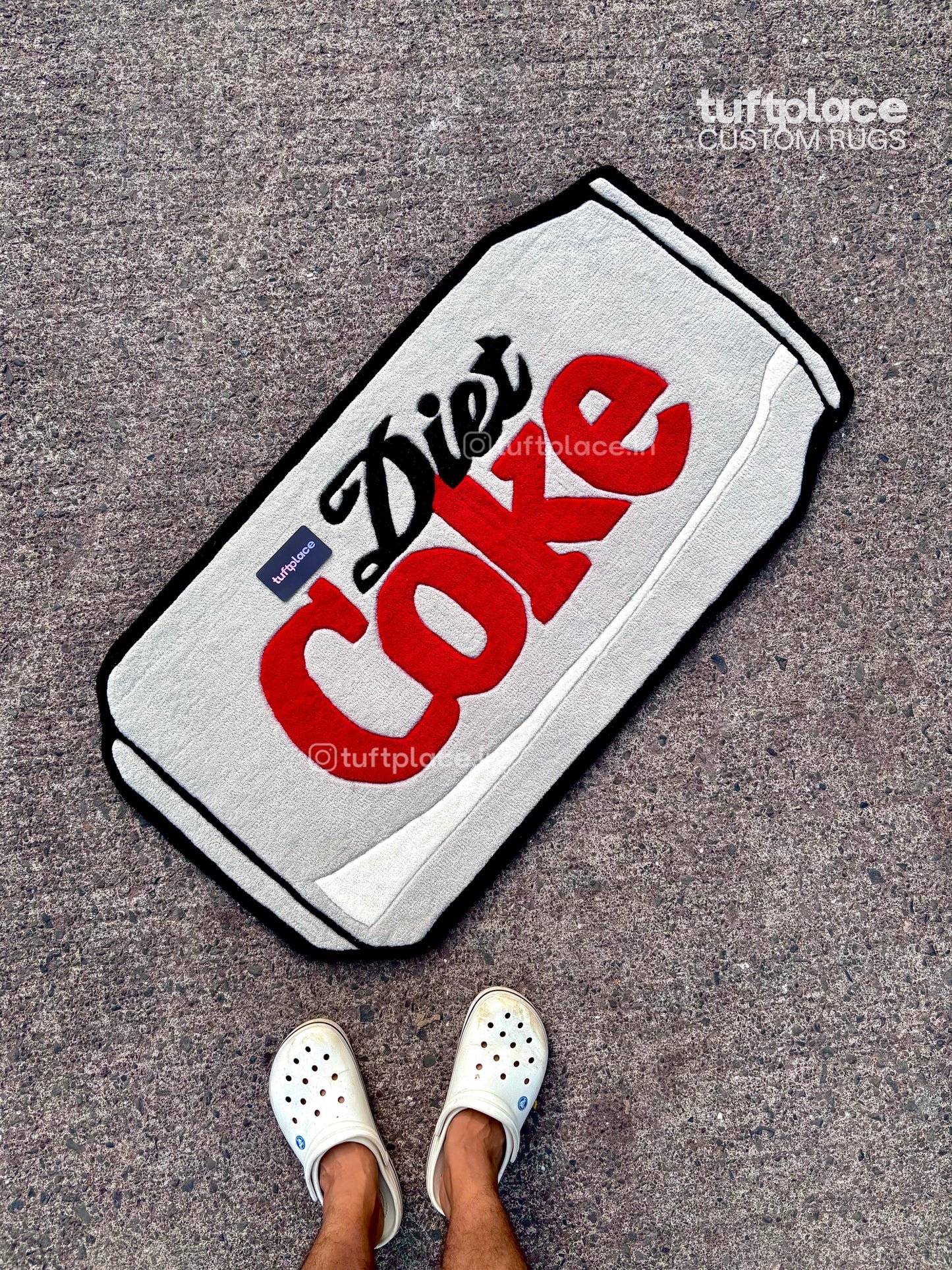 Diet Coke Art Custom Rug by Tuftplace