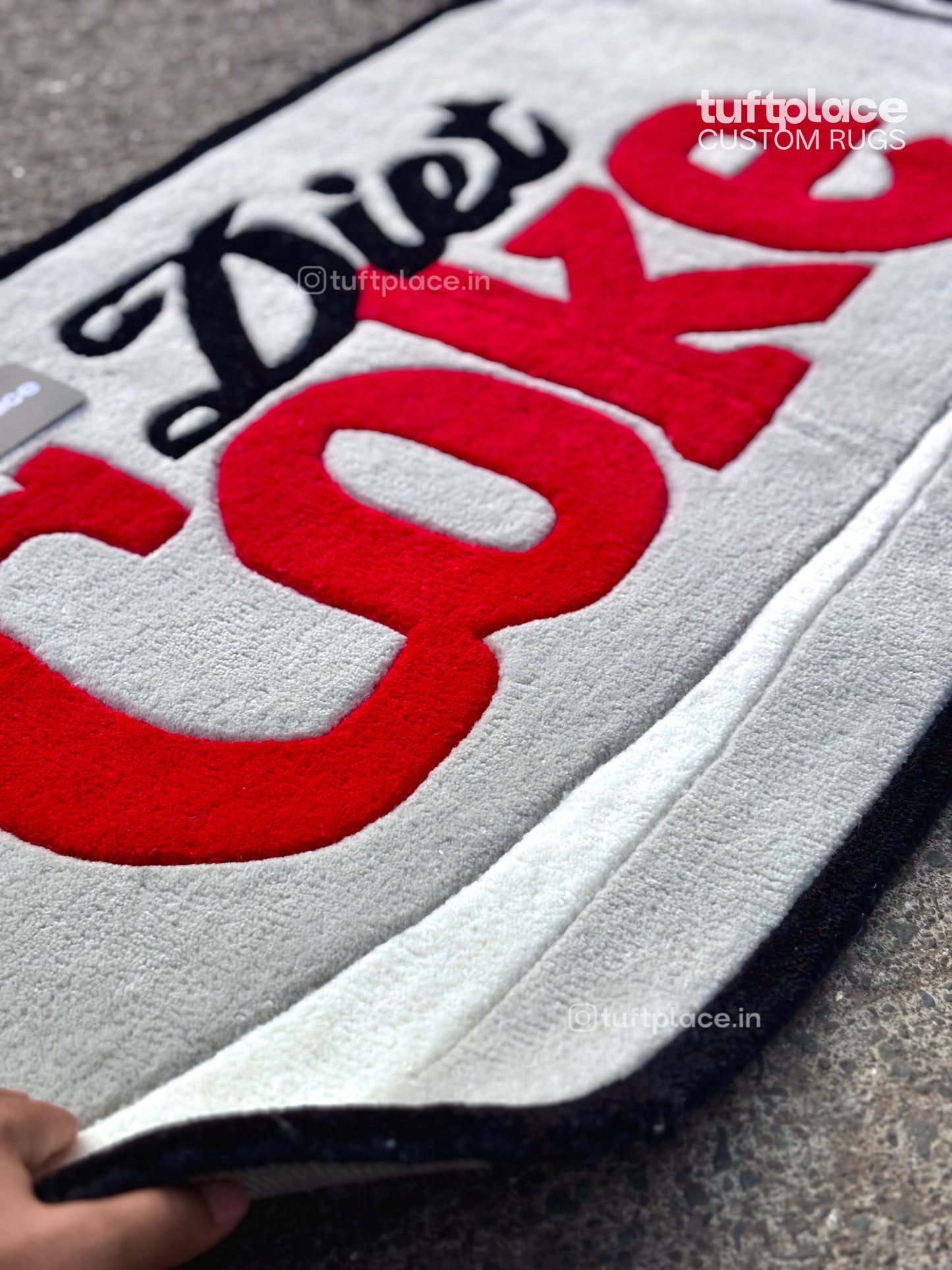 Diet Coke Art Custom Rug by Tuftplace