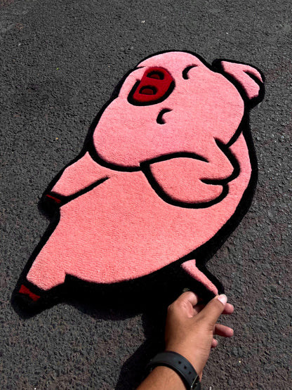 Pink Piggy Custom Rug by Tuftplace