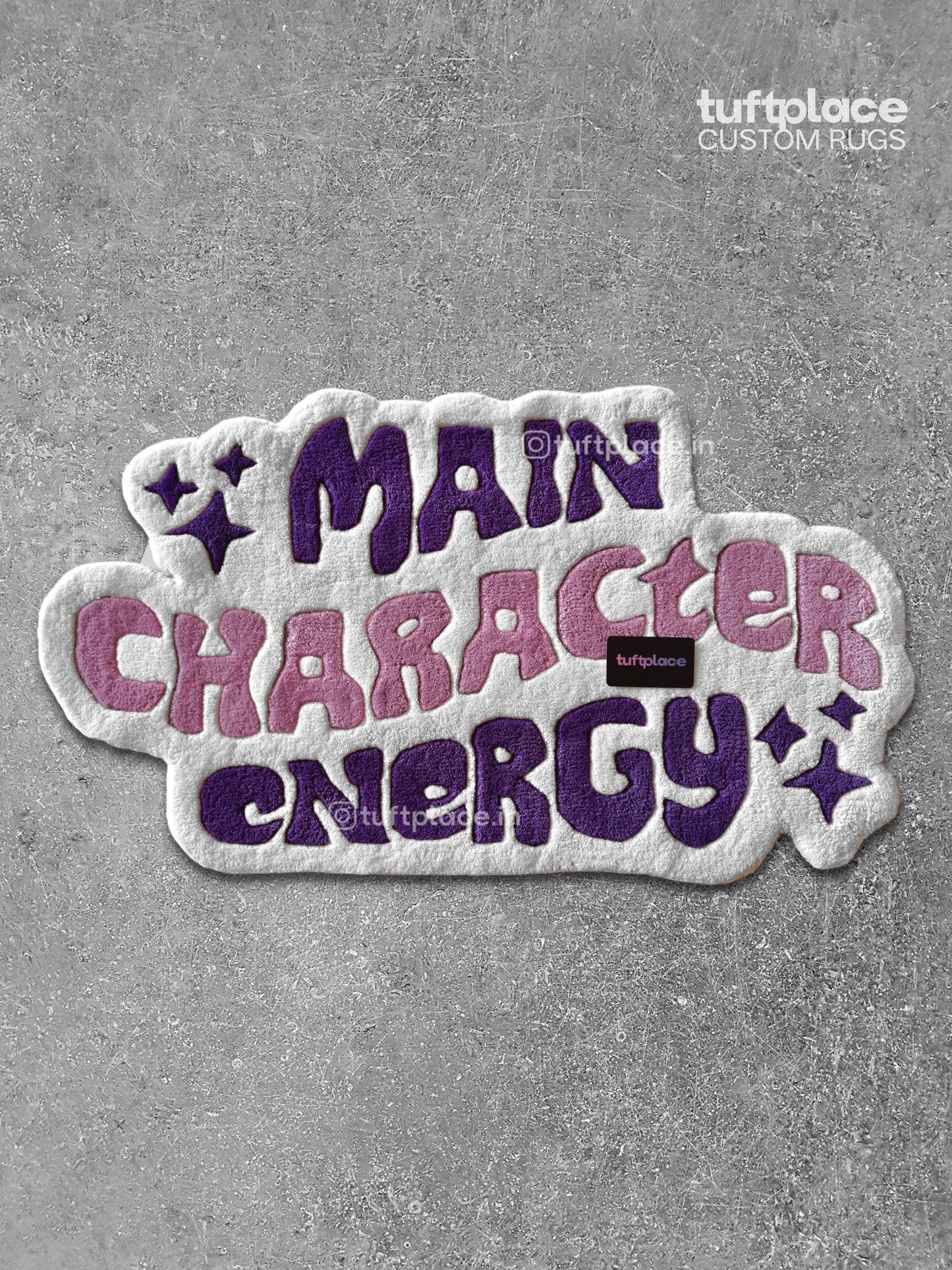 (SALE) Main Character Energy Lavender Custom Rug by Tuftplace