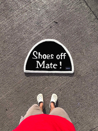 Shoes Off Mate Custom Rug by Tuftplace