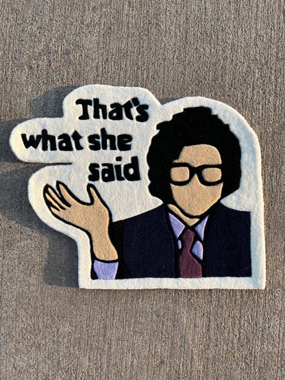 That’s what she said Rug by Tuftplace