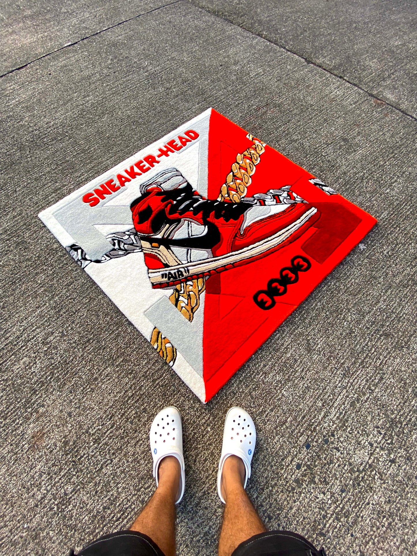 Sneakerhead Art Custom Rug by Tuftplace