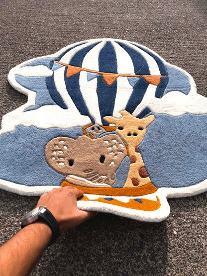 Hot Air Balloon Custom Rug by Tuftplace