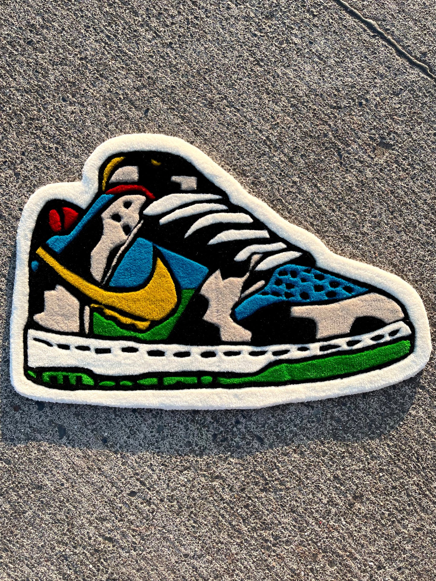 (SALE) Chunky Dunks Sneakers Custom Rug by Tuftplace