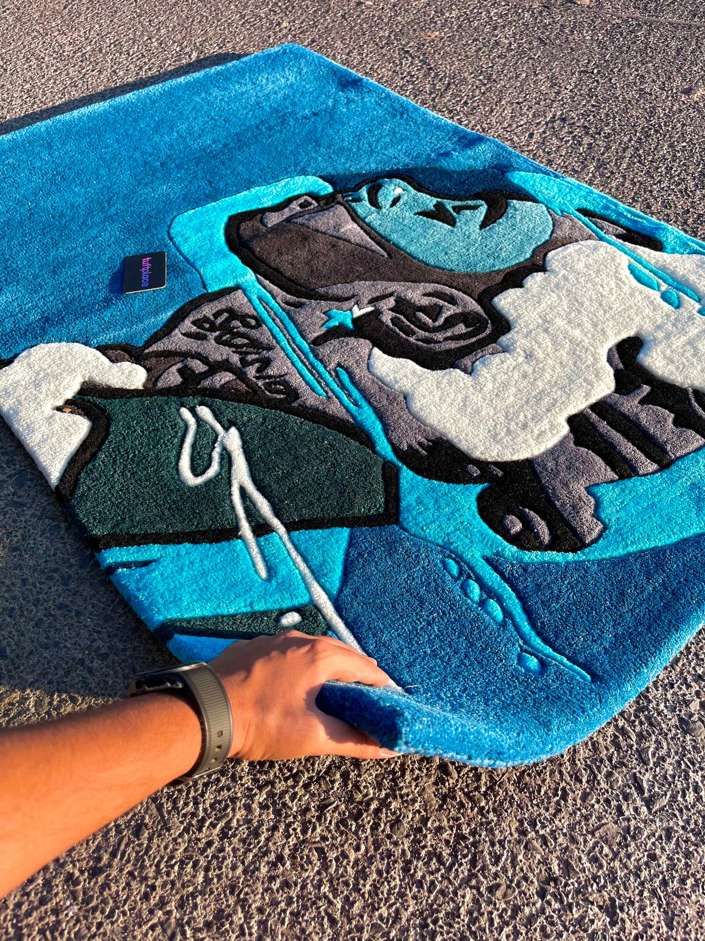 Lewis Hamilton Custom Rug by Tuftplace