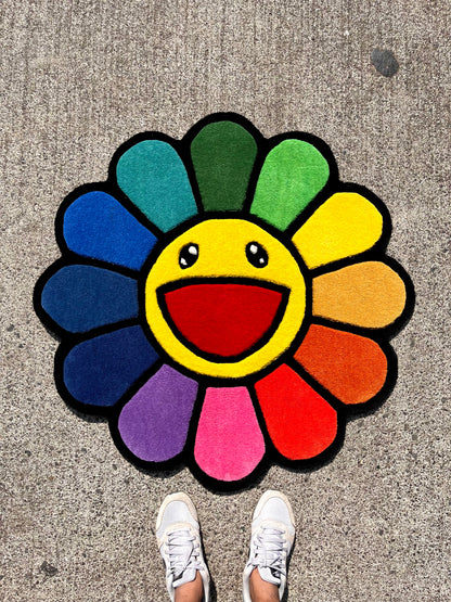 Hypebeast Flower Custom Rug by Tuftplace