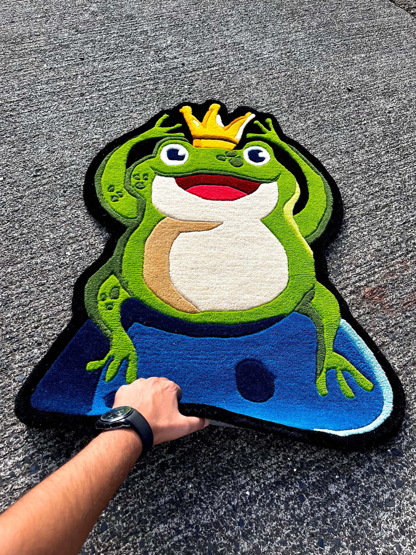 King Frog Custom Rug by Tuftplace