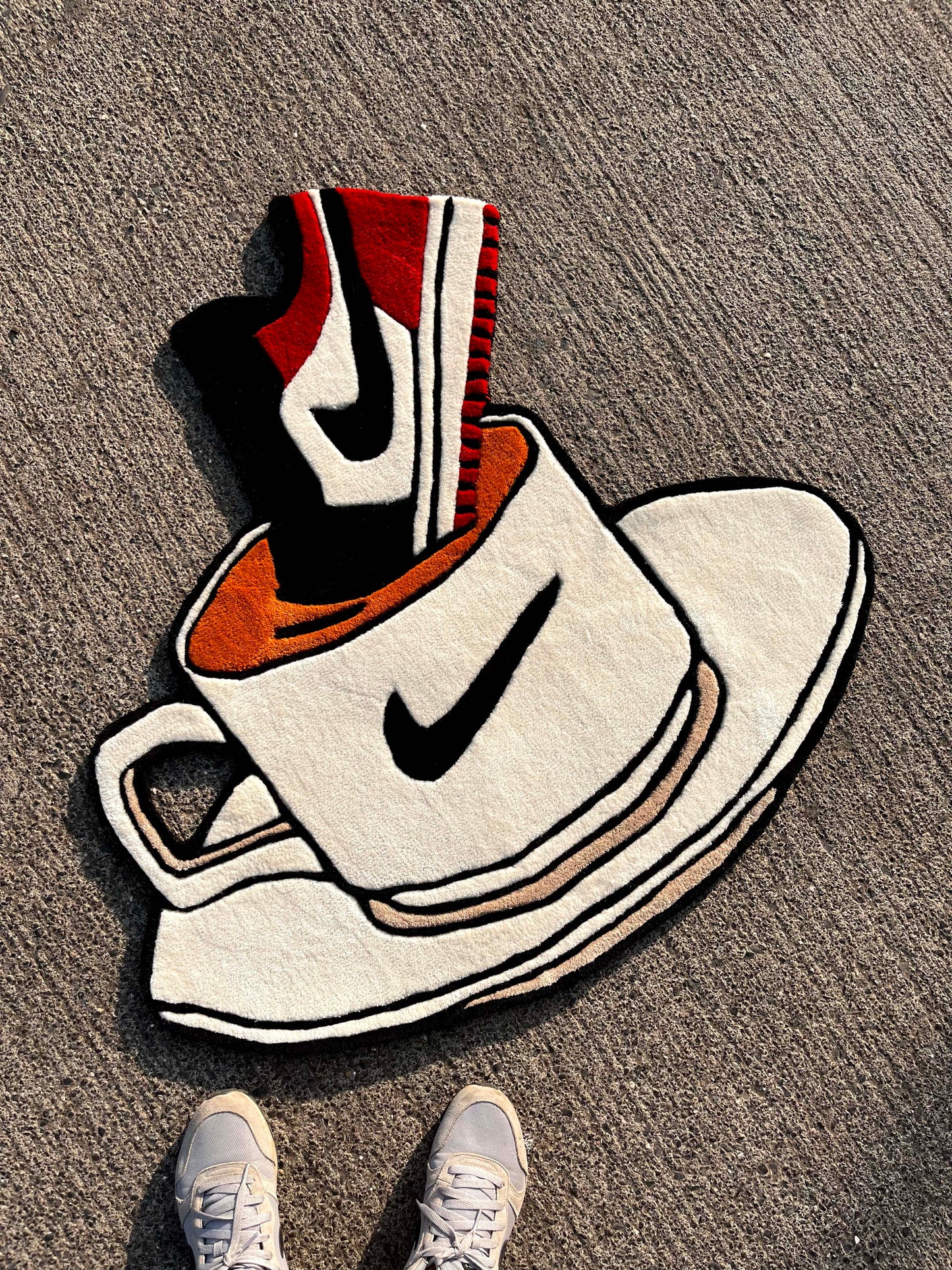 Dunk My Bred Sneakers Custom Rug by Tuftplace