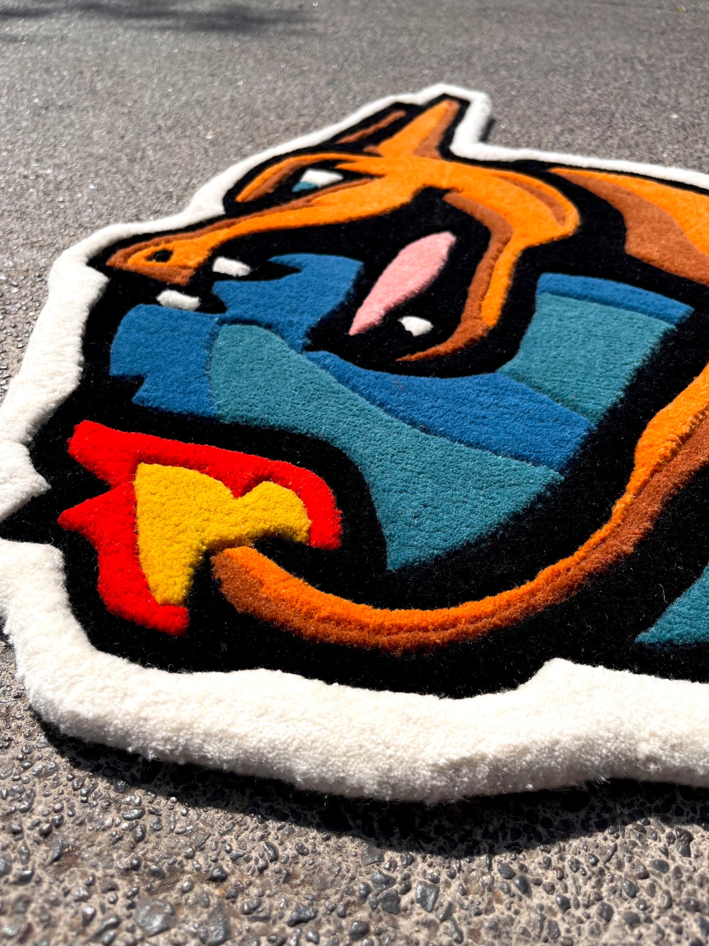 Poke Fire Type Custom Rug by Tuftplace