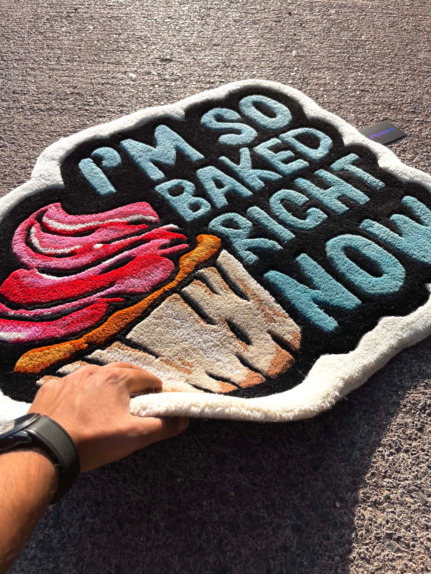 I'm So Baked Custom Rug by Tuftplace