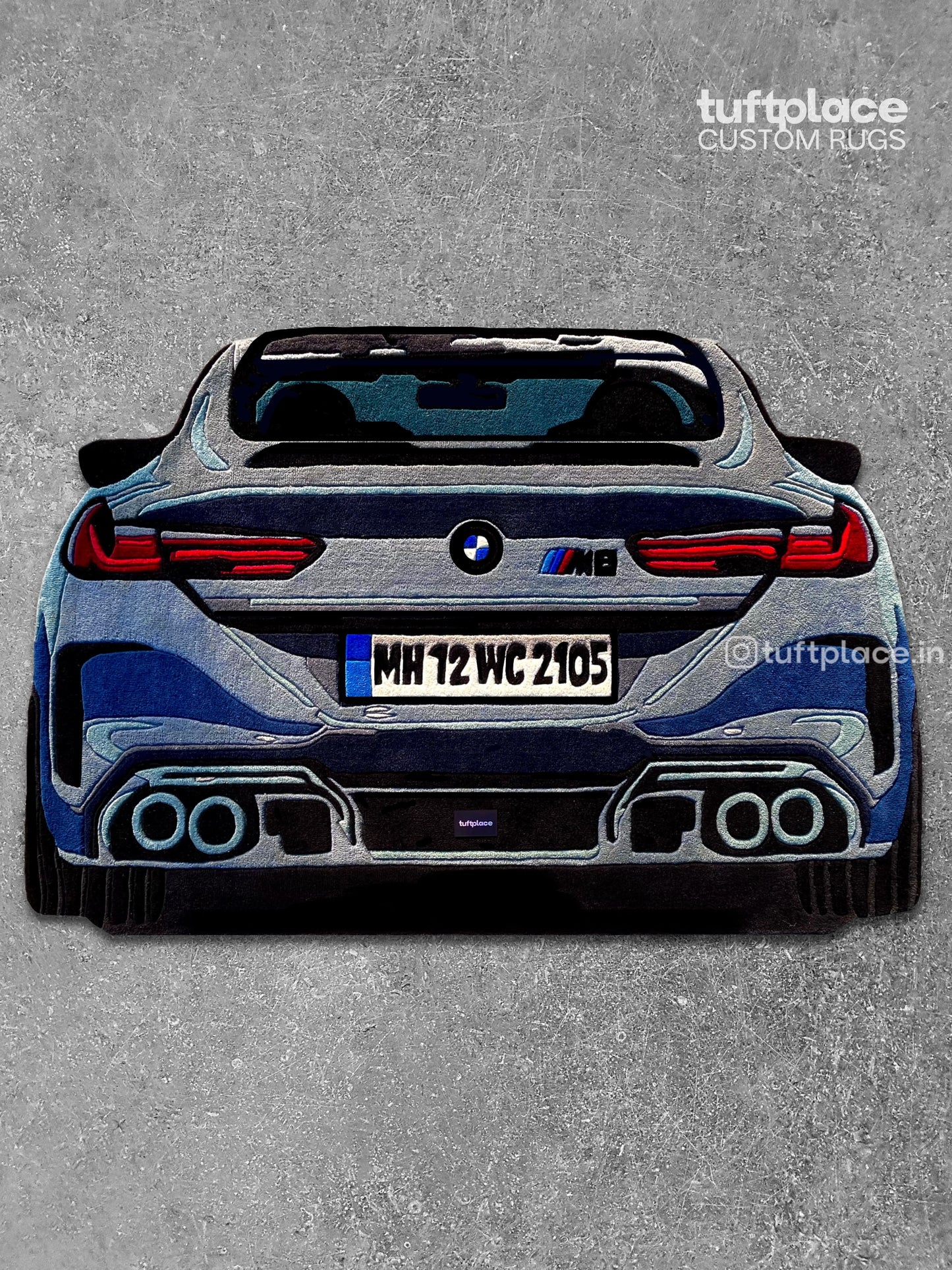 M8 Competition Car Custom Rug by Tuftplace