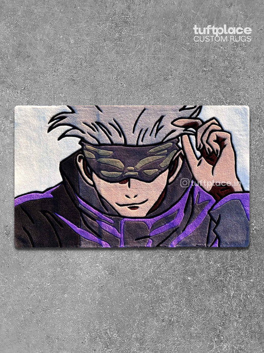 Gojo Anime Custom Rug by Tuftplace