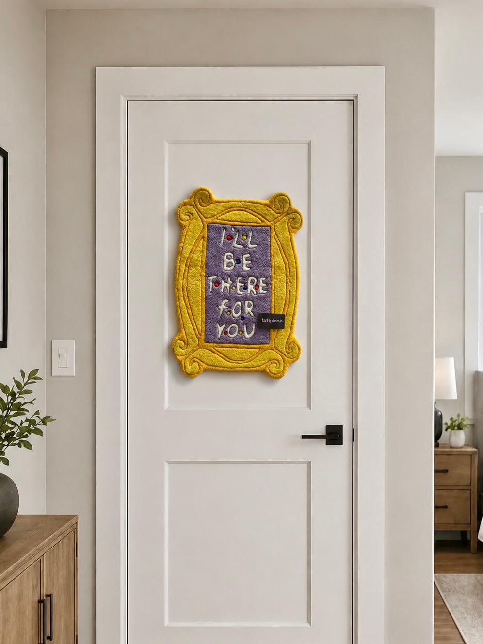 I'll Be There For You Friends Mirror Design Custom Rug by Tuftplace