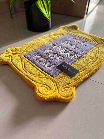 I'll Be There For You Friends Mirror Design Custom Rug by Tuftplace