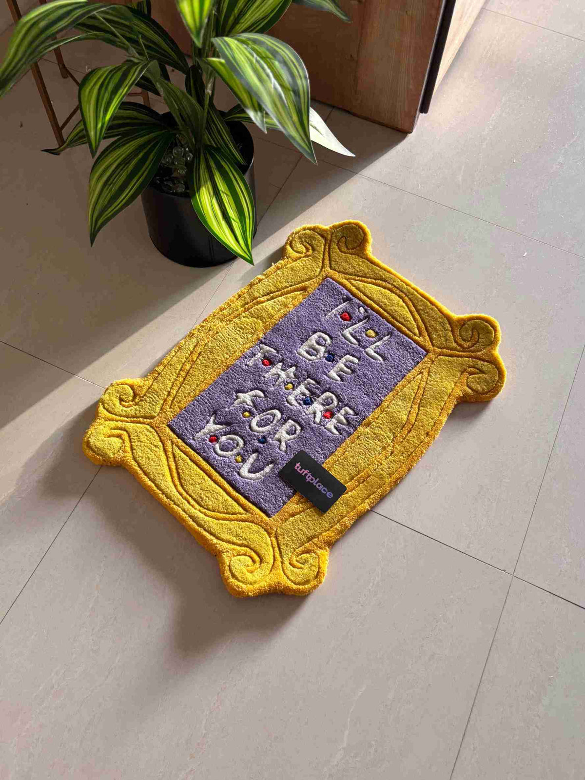 I'll Be There For You Friends Mirror Design Custom Rug by Tuftplace