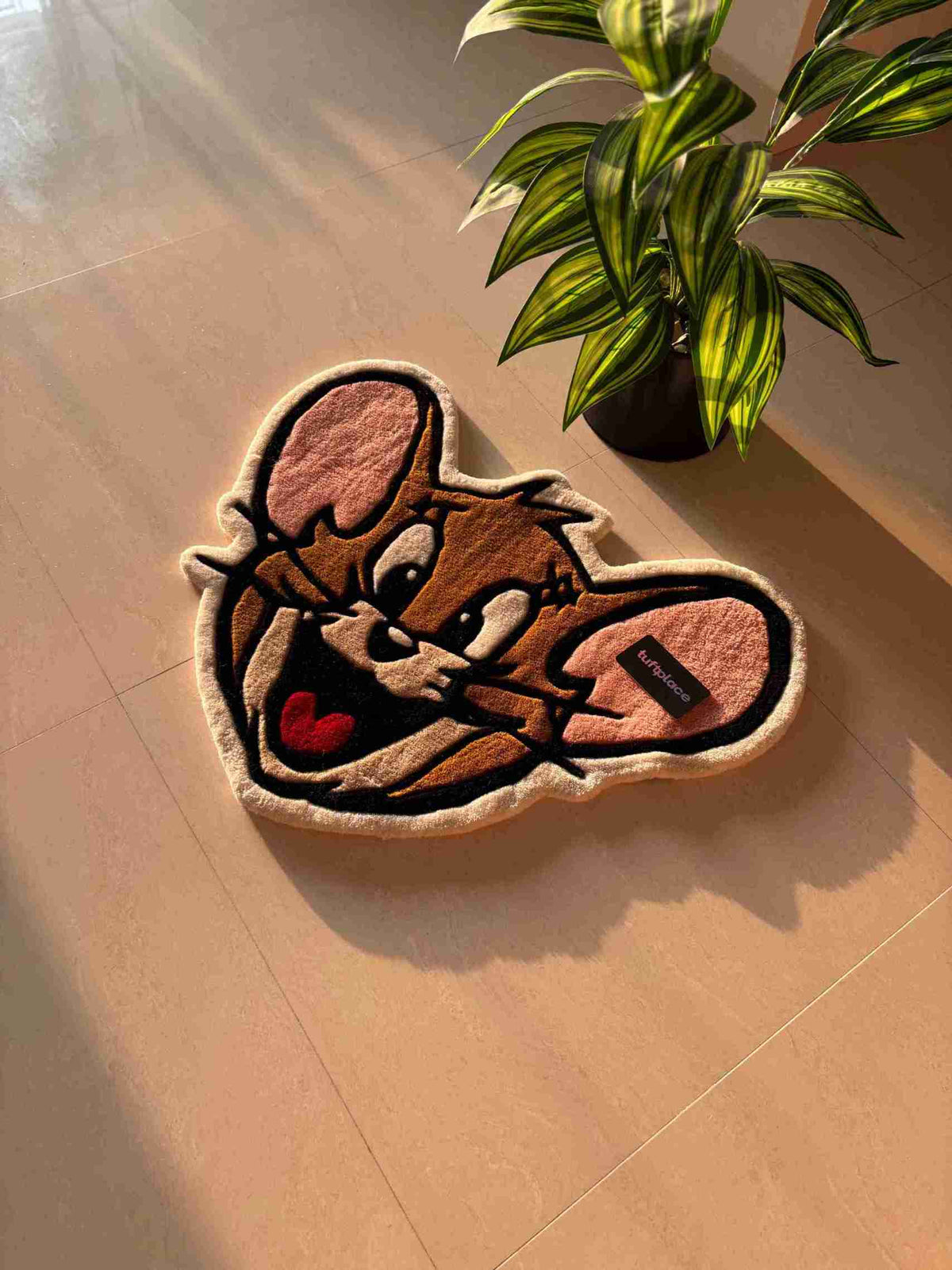 Jerry Mouse Cartoon Custom Rug by Tuftplace
