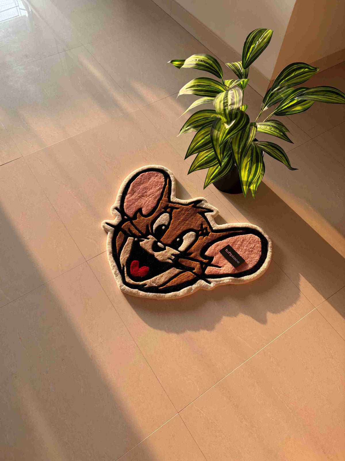 Jerry Mouse Cartoon Custom Rug by Tuftplace