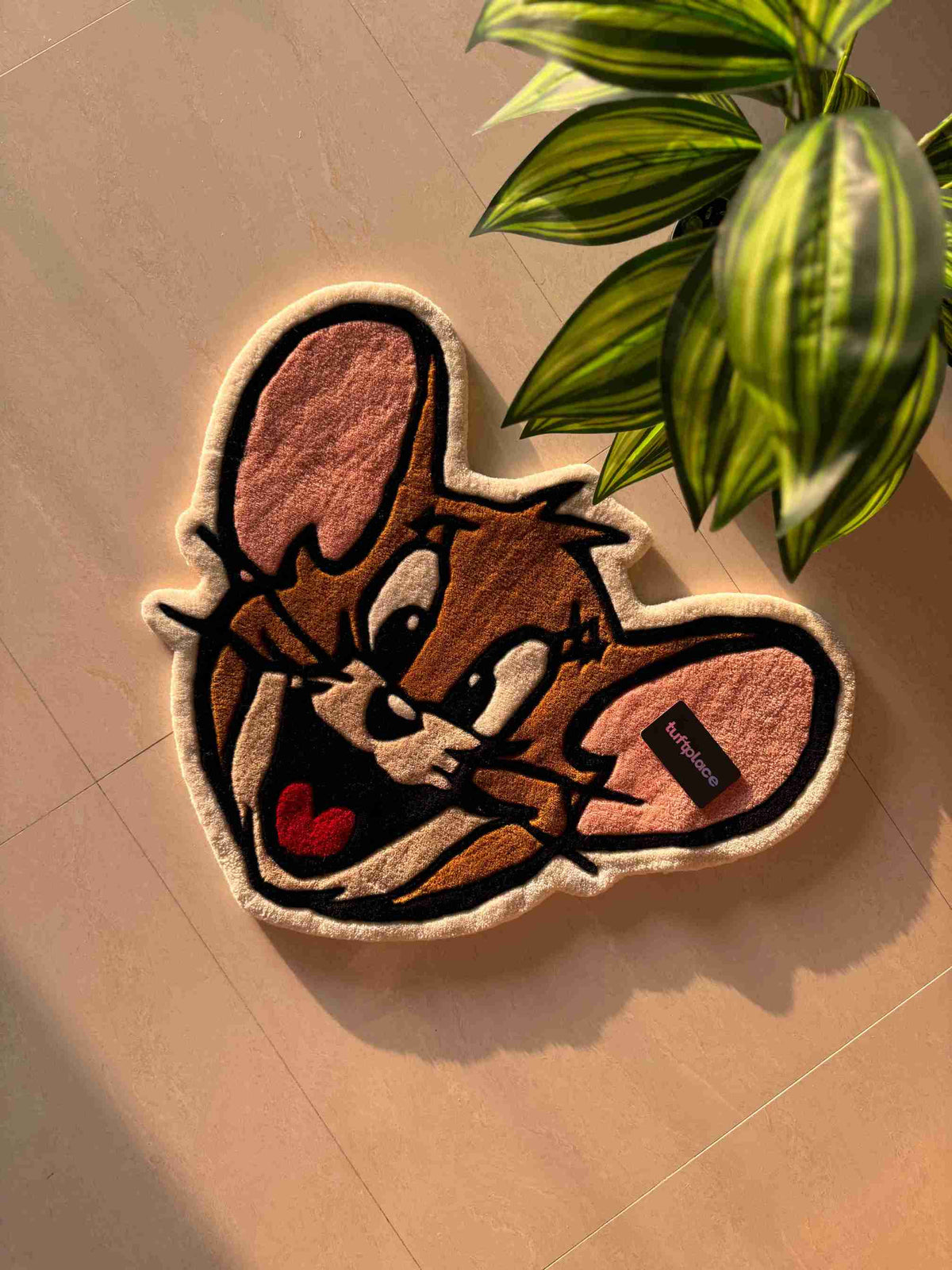 Jerry Mouse Cartoon Custom Rug by Tuftplace