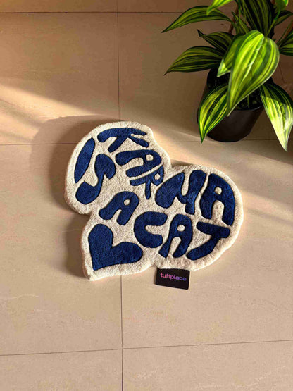 Karma Is a Cat Custom Rug by Tuftplace