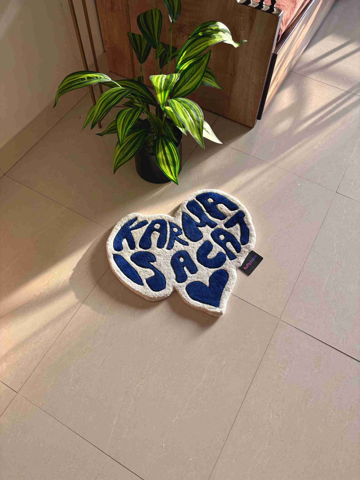 Karma Is a Cat Custom Rug by Tuftplace