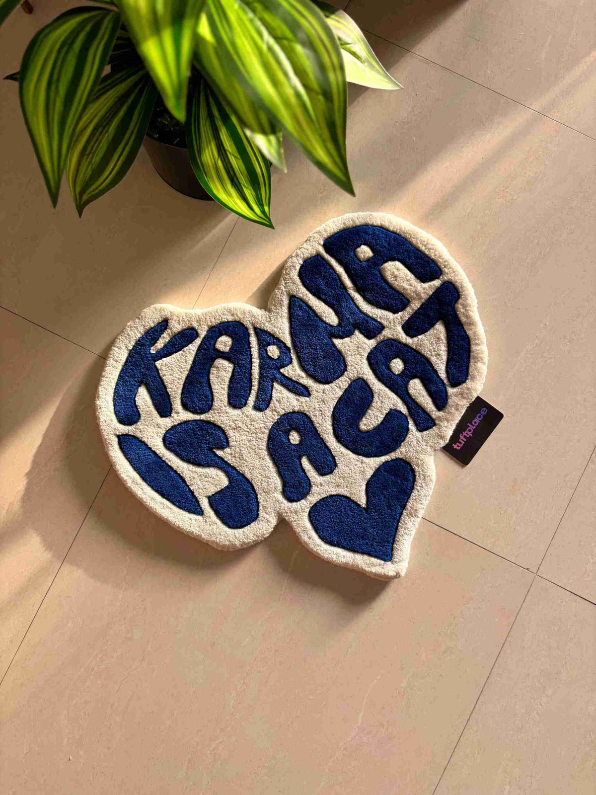 Karma Is a Cat Custom Rug by Tuftplace