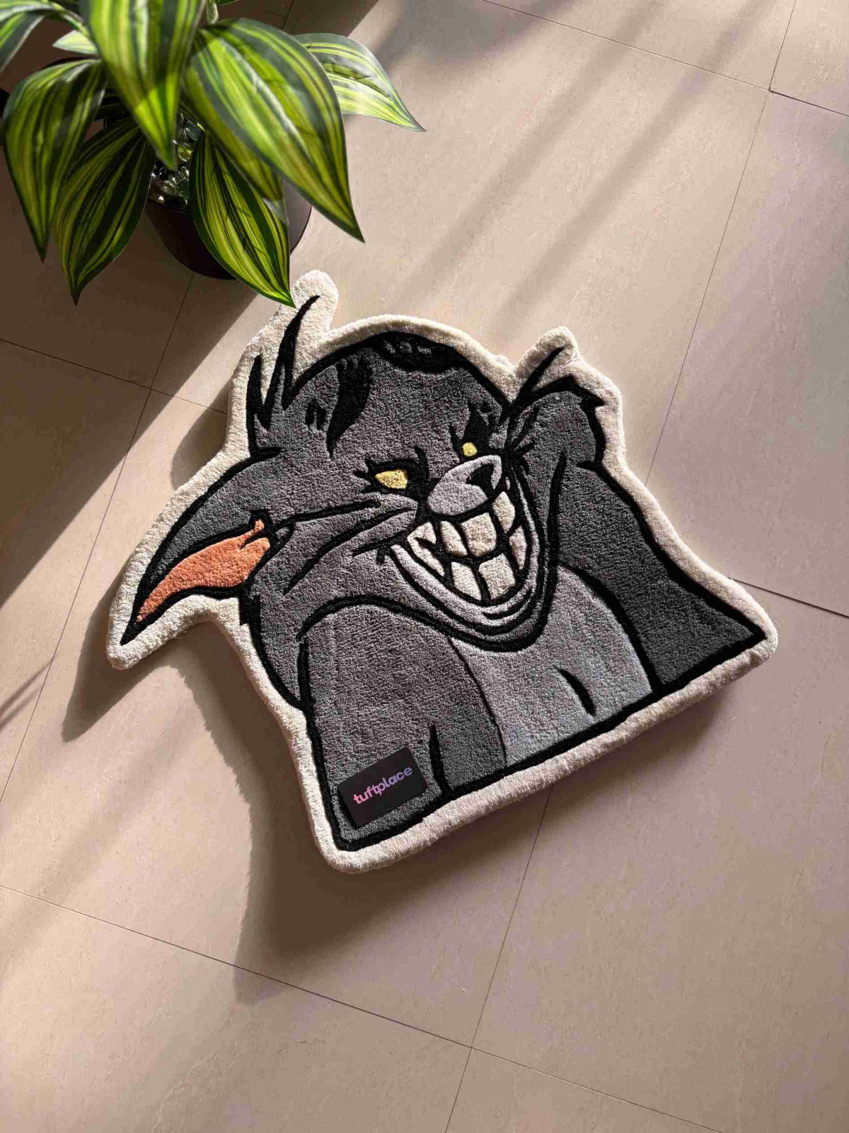Laughing Tom Cartoon Custom Rug by Tuftplace