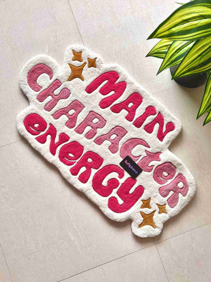 (SALE) Main Character Energy Pink Custom Rug by Tuftplace