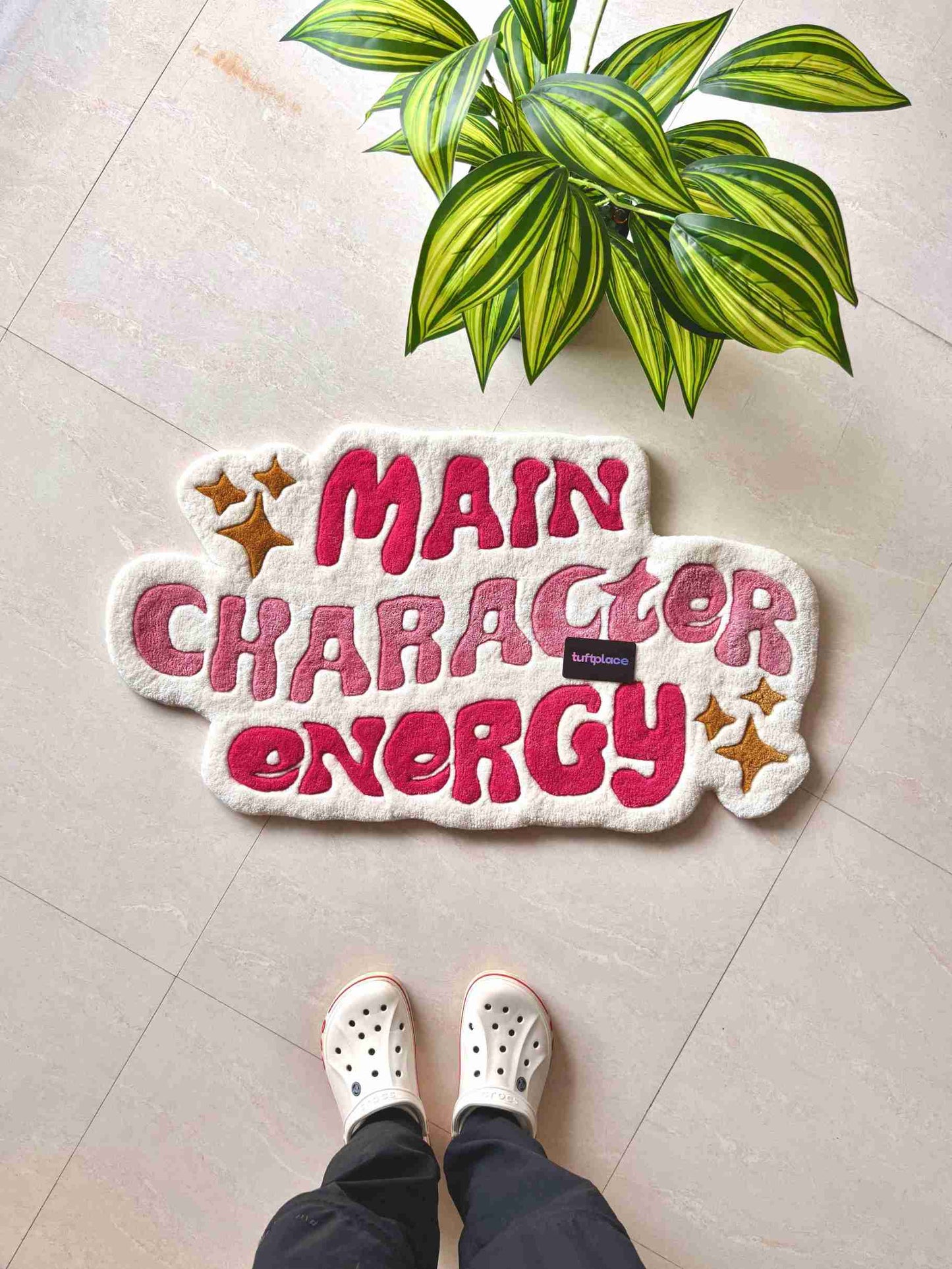 (SALE) Main Character Energy Pink Custom Rug by Tuftplace
