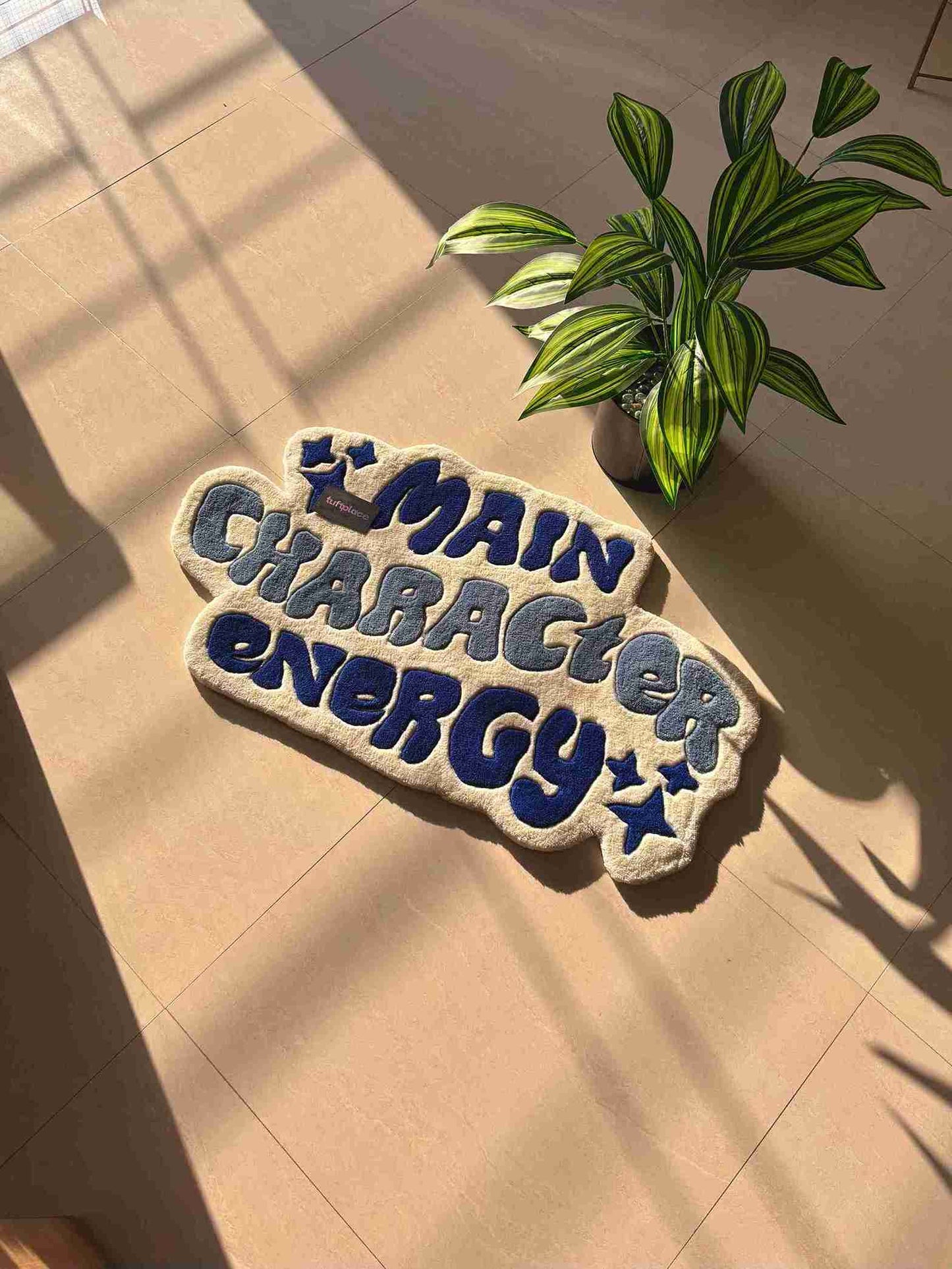 (SALE) Main Character Energy Blue Custom Rug by Tuftplace