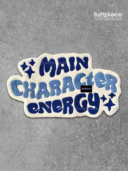 (SALE) Main Character Energy Blue Custom Rug by Tuftplace