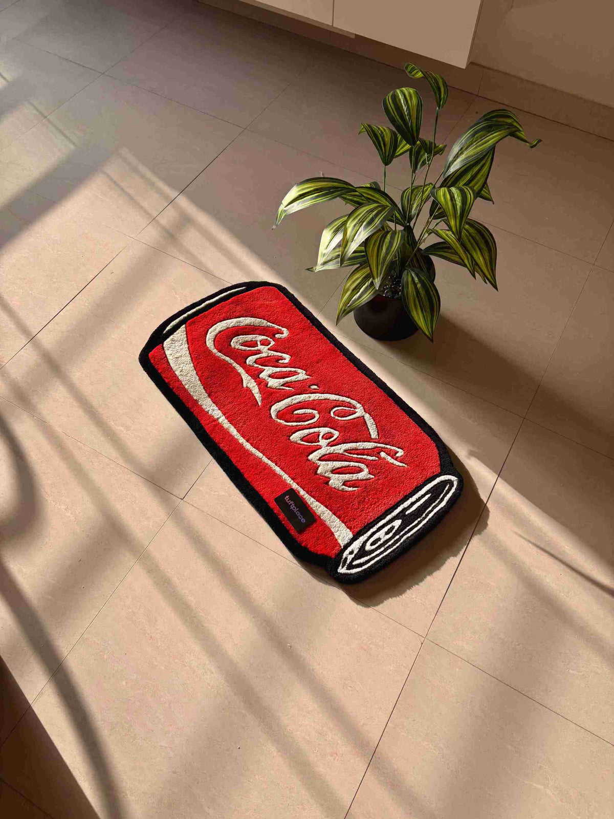 Red Coke Can Custom Rug by Tuftplace