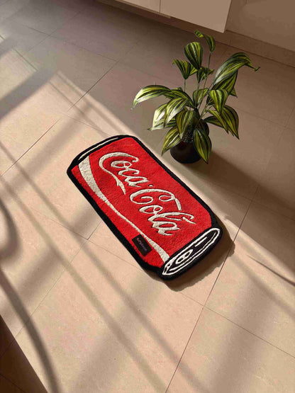 Red Coke Can Custom Rug by Tuftplace