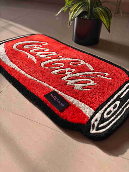 Red Coke Can Custom Rug by Tuftplace