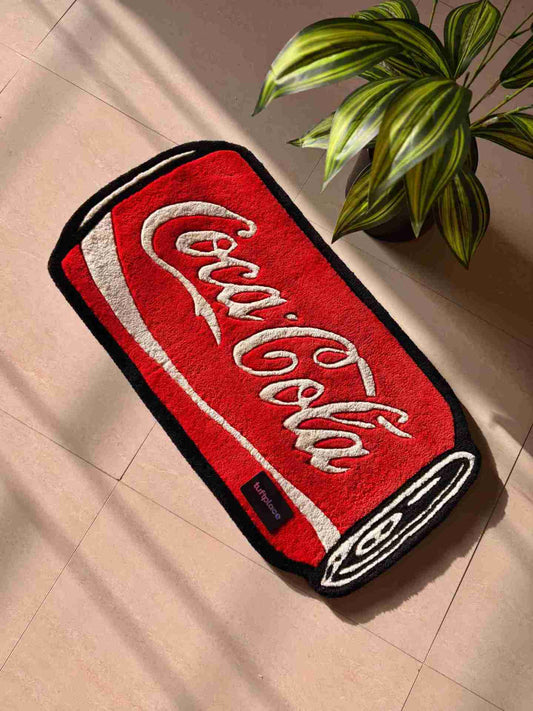 Red Coke Can Custom Rug by Tuftplace