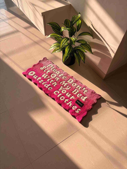 Shades of Pink Disclaimer Custom Rug by Tuftplace