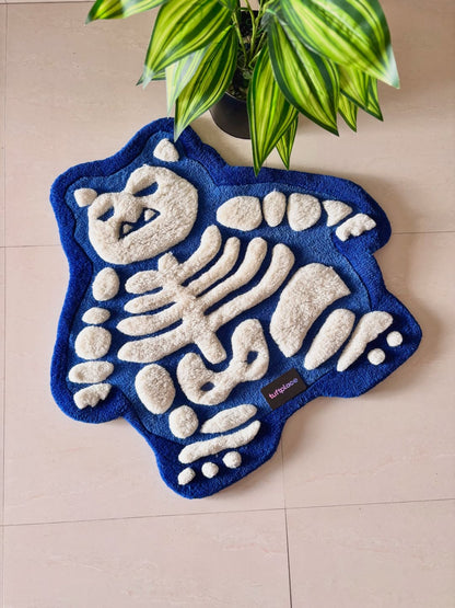 3D Snor relax Skeleton Custom Rug by Tuftplace