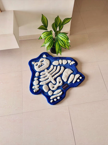 3D Snor relax Skeleton Custom Rug by Tuftplace