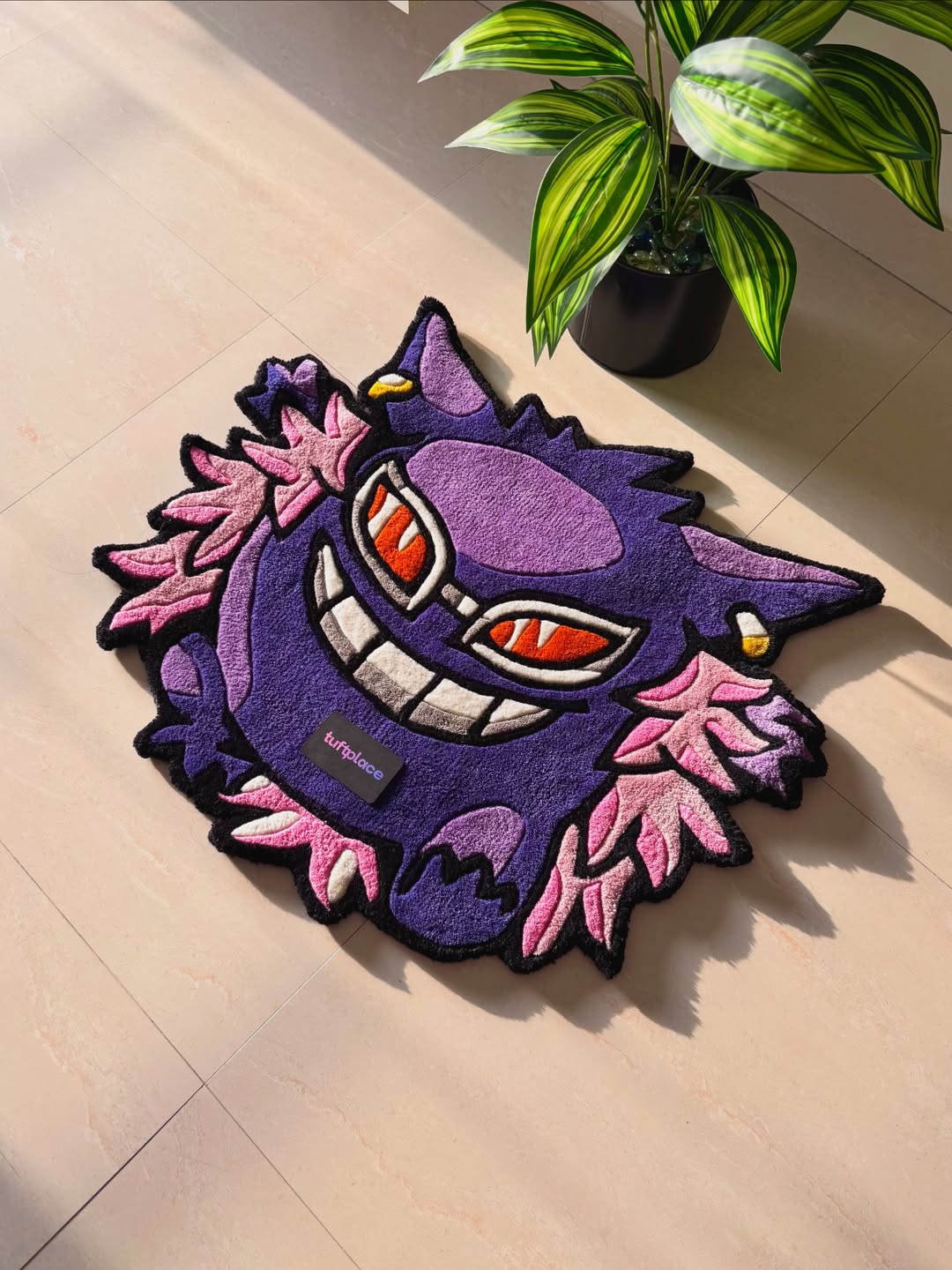 Poke Dengar Ghost Type Custom Rug by Tuftplace
