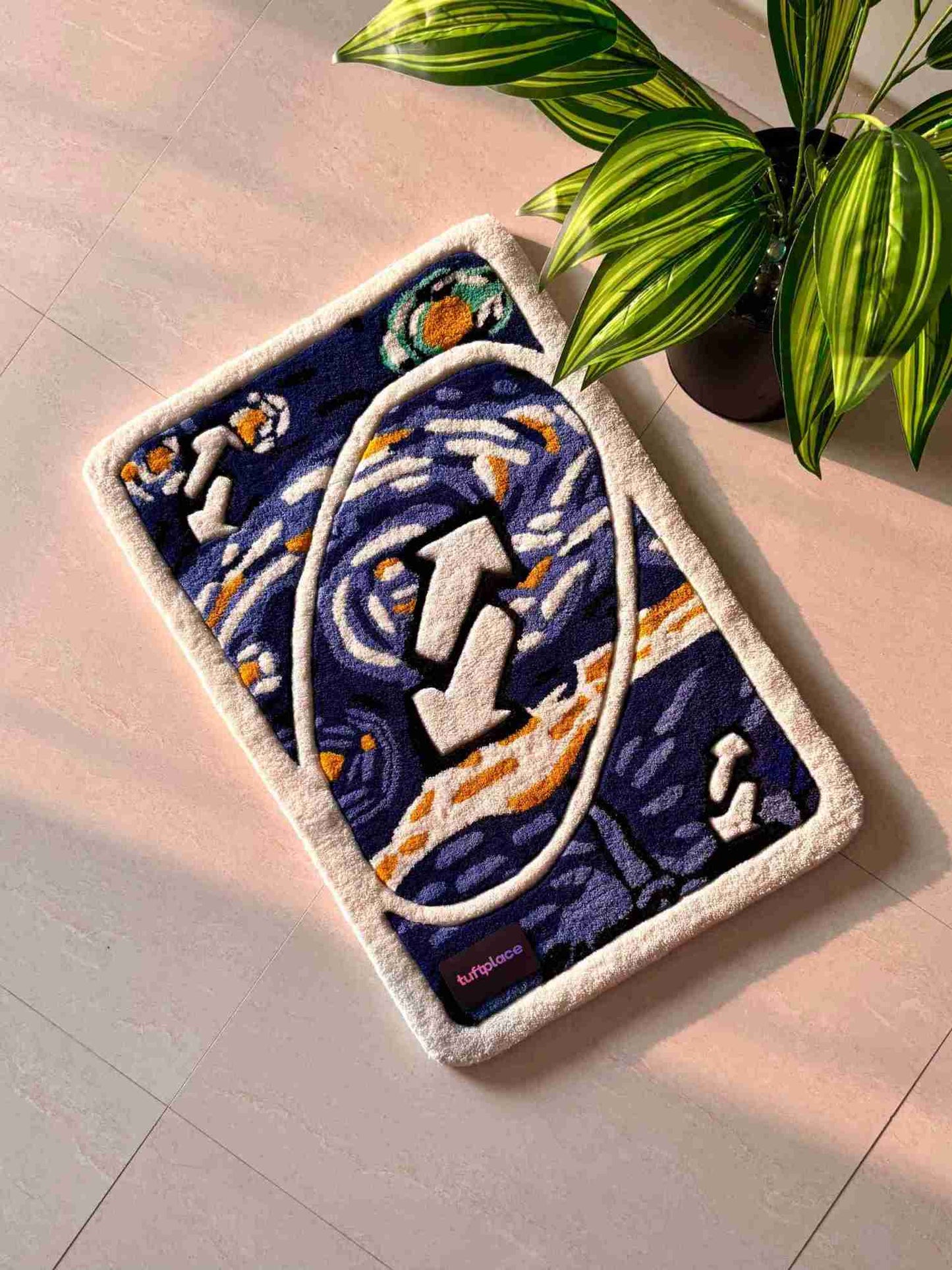 (SALE) Starry Night Reverse Card Custom Rug by Tuftplace