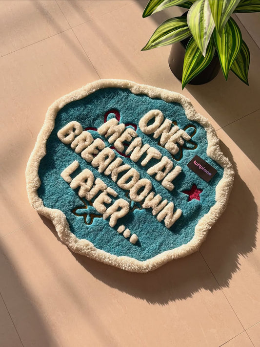 3D One Mental Breakdown Later Custom Rug by Tuftplace
